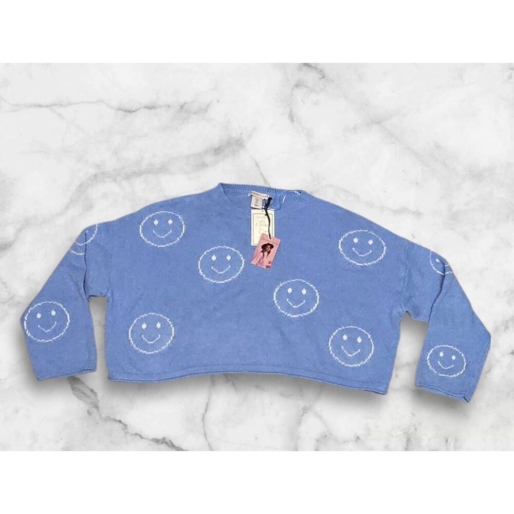 Sincerely Jules Size Small Smiley Face Cozy Long Sleeve & Pant Set - Picture 2 of 6
